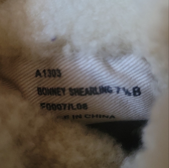 Coach Bonney Shearling Women's Lace-Up Metallic Strip High-Top Sneakers 7 1/2B - Picture 7 of 8